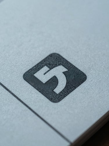 Macro detail of a secure paper document watermark, cool professional lighting, clean geometric lines