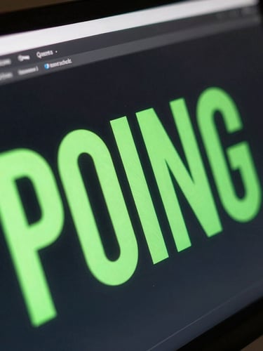 Extreme close-up macro shot of a sleek high-end computer display showing a dark UI design with glowing acid-green typography, moody single-source studio lighting, shallow depth of field