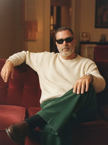 תמונת פורטרט אומנותית בסגנון לייפסטייל, דוגמה ליצירת תמונת פרופיל עסקית עם AI.