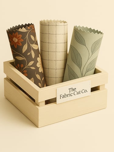 rolled up swatch designs of digital print fabric