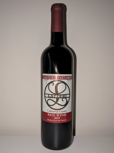 A single bottle of red wine labeled "Red Wine"