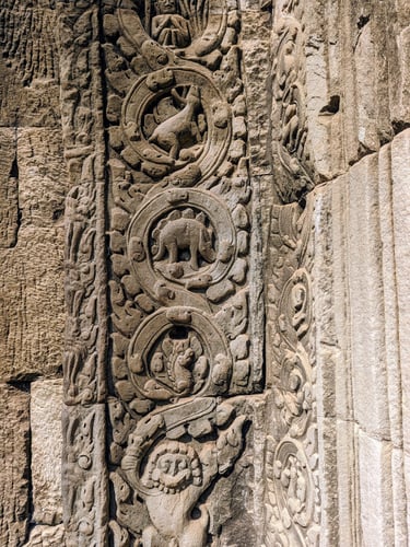 Dinosaur at Angkor Wat Cambodia