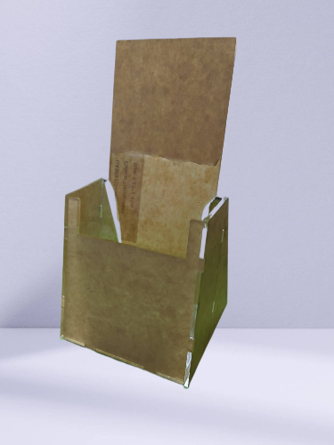 Clear Acrylic Brochure Stand without Inserts"