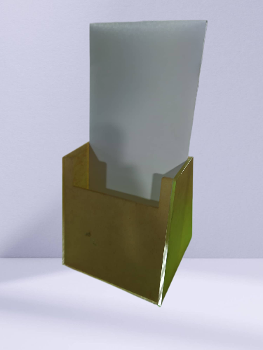 Acrylic Leaflet Holder with Paper Insert