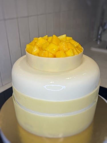 Entremets exotique mangue coco
