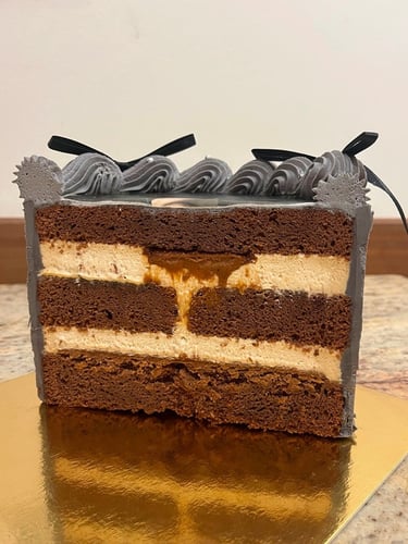 Layer cake chocolat noisette