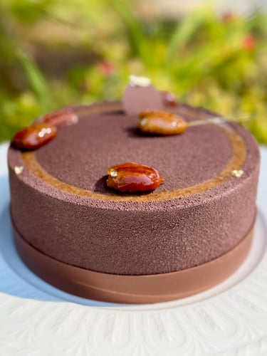 Entremets pécan chocolat