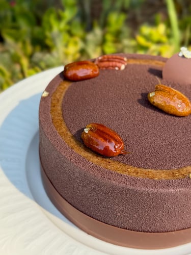 Entremets pécan chocolat - fragment