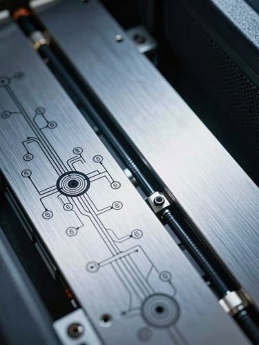 Extreme close-up of high-security server architecture, cold clinical white light reflecting off brushed steel pathways, flat-lay technical schematic overlay.
