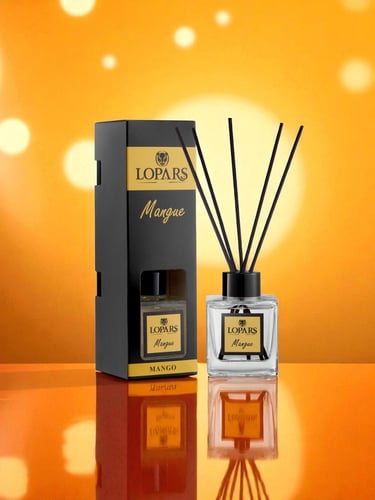Lopars Mango (Mango) 5 Bambu Çubuklu Oda (oda parfümü) Kokusu 100 ml