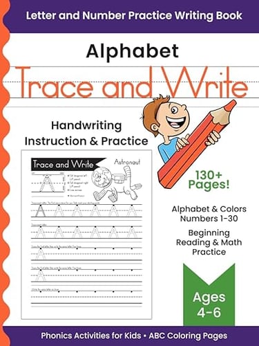 Alphabet Trace and Write book