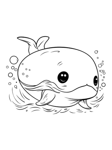 coloriage baleine