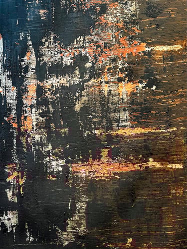 Acrylic mixed media painting and natural pigments. Charcoal on paper Laurence Moracchini ditchling artist