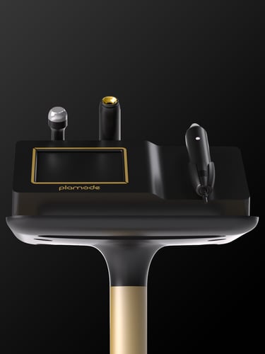 Plamode professional cold plasma skin rejuvenation device for aesthetic facial treatments.