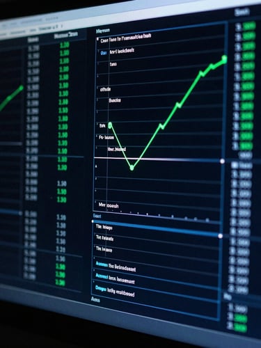 Extreme close-up of a high-contrast terminal interface displaying real-time low-latency network diagnostics, cool blue and laser-green telemetry lines, dark background, sharp focus.
