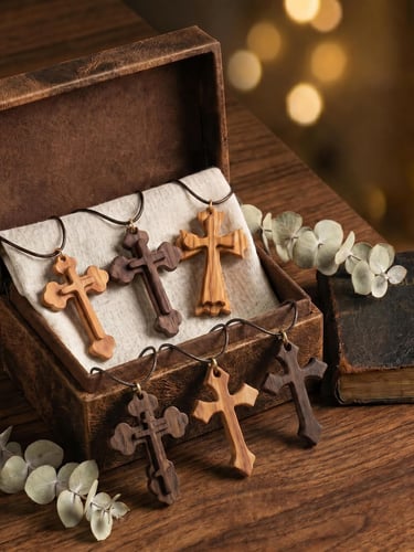 Wooden Cross Necklace Manufacturer