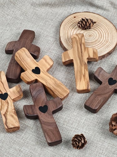 Handcrafted Wooden Pocket Crosses
