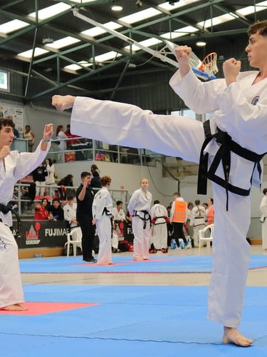 Entrenamiento de taekwondo en Can Rei Taekwondo Club Barcelona
