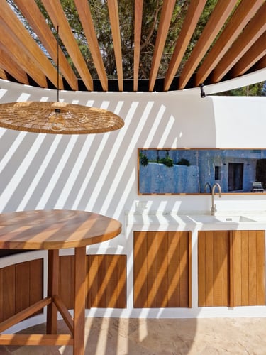 ibiza pool and terrace interior design