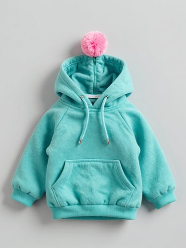 sudadera verse con un pompon rosa