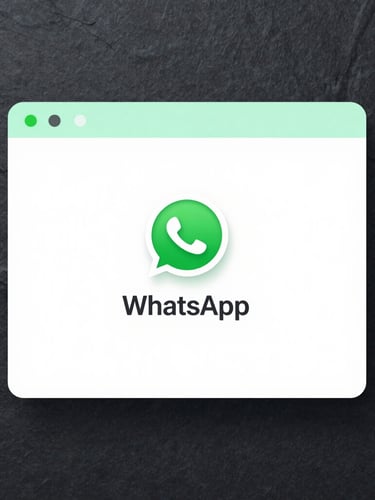 Crisp software mockup of a WhatsApp campaign builder, clean digital UI rendering, cool slate background with mint green accents, sharp focus