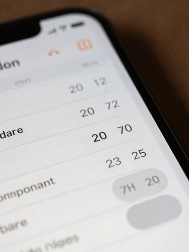 Close-up tight crop of app input panel: compound name field with autocomplete, temperature min and max numeric inputs, unit toggle, all labels visible, neutral north-facing daylight, no shadows