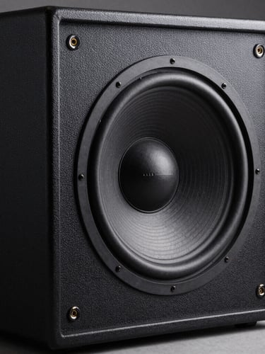 A clean, structured view of the Aman Haroon loudspeaker cabinet, showing the rugged black textured paint finish and the heavy-duty die-cast aluminum frame, dramatic side lighting