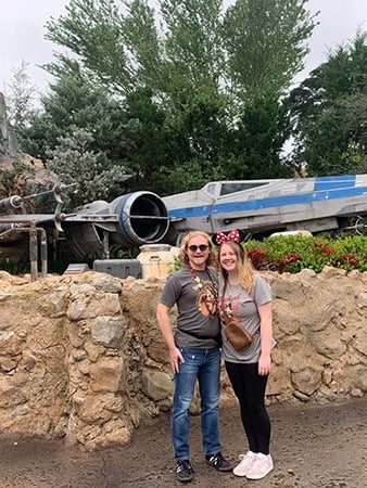 Minnie's Travel Boutique travel advisor Zach Stout pictured inside Galaxy's Edge at Disney's Hollywood Studios® Park.
