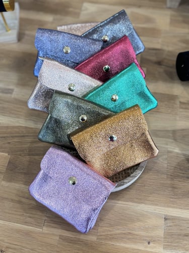 Des pochettes pailletées opticien Seignosse