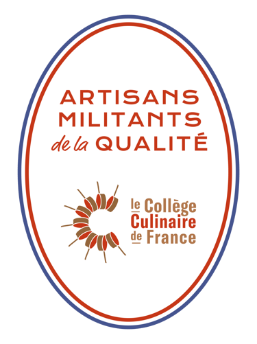 Label "Artisans militants de la qualité" produit par le collège culinaire de France 2024