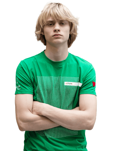a boy in a green shirt 