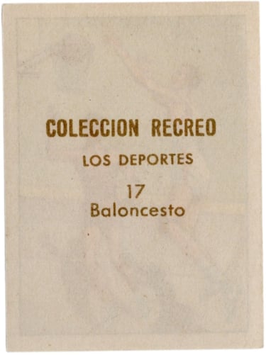 Deportes anos 50 cromo card carte