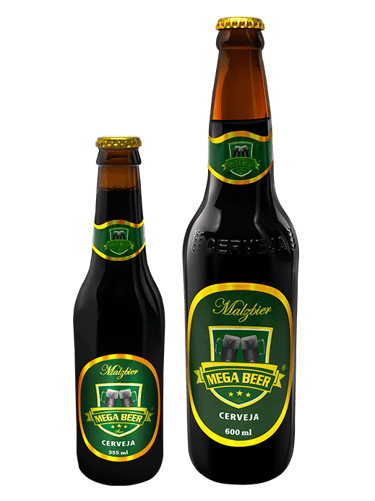 Cerveja Mega Beer Malzbier 355ml e 600ml