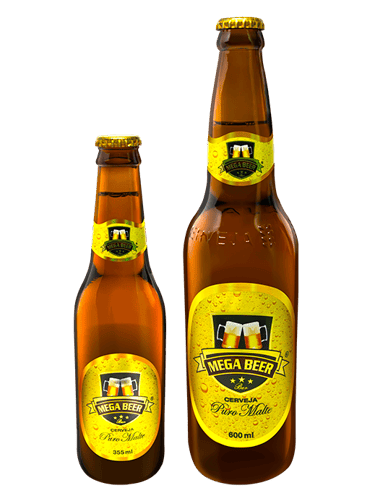 Cerveja Mega Beer Puro Malter 355ml e 600ml