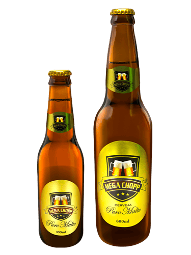 Cerveja Mega Chopp Puro Malter 355ml e 600ml