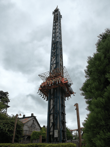 bellewaerde 2025 screaming eagle vrijval toren