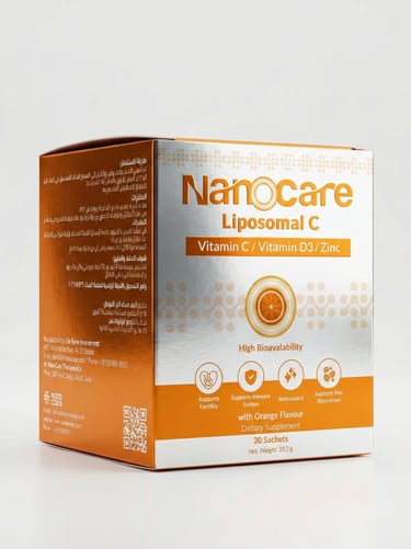 a box of liposomal Vitamin C dietary supplement