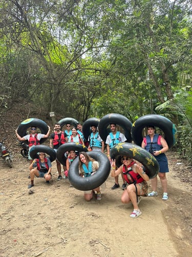 Tubing en Palomino - Recorrido Techo Rojo