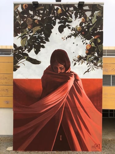 mural of the Multi-purpose Pavilion by Jotapé and Rosa Fuster