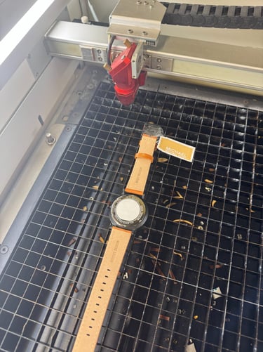 Gravure montre au laser