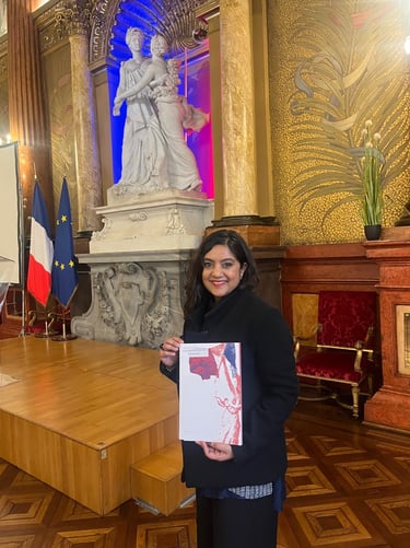 English Architect Nita Sharma practicing in France receiving French Nationality