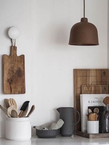 Un rincón de una cocina moderna