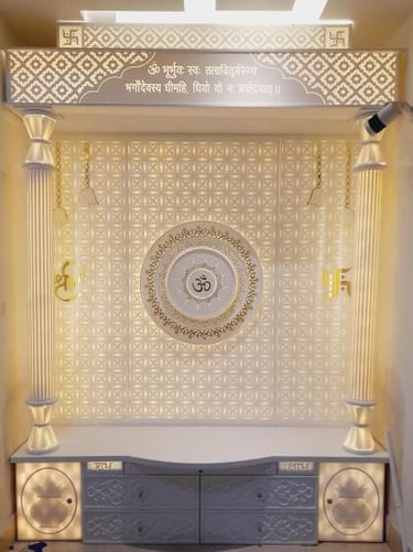 Corian mandir 4X8 price