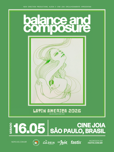 Balance and Composure, referência do emo/post-hardcore, pela 1ª vez em São Paulo