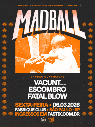 Madball: os reis do hardcore retornam a São Paulo nesta sexta-feira (6)