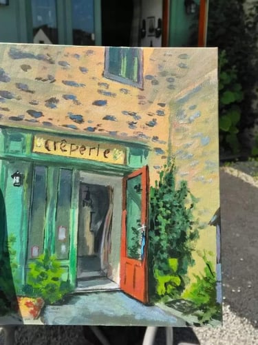 Pochade réalisée pour L'Ôtë d'la Flora.