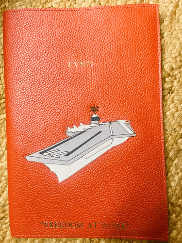The Upholstery and Design Studio - Leather Inlay Book Created for Mission Impossible, The Final Reckoning Film