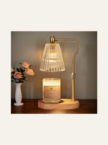 Engpure Candle Warmer Lamp with Timer and Dimmer in Gold