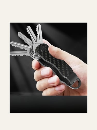 Tuxon Store Key Organizer Tactical Innovative Keychain - Carbon 