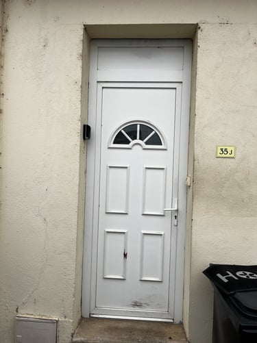 porte d'entrée avant remplacement par lepezel fermetures